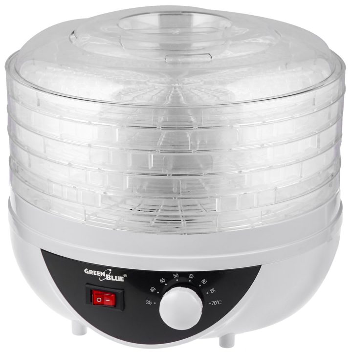 GreenBlue mushroom vegetable and fruit dryer 250W power very quiet 5 sieves GB195