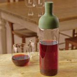 HARIO Cold Brew Tea 750ml Filter Bottle Olive green
