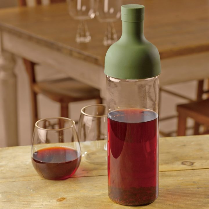 HARIO Cold Brew Tea 750ml Filter Bottle Olive green