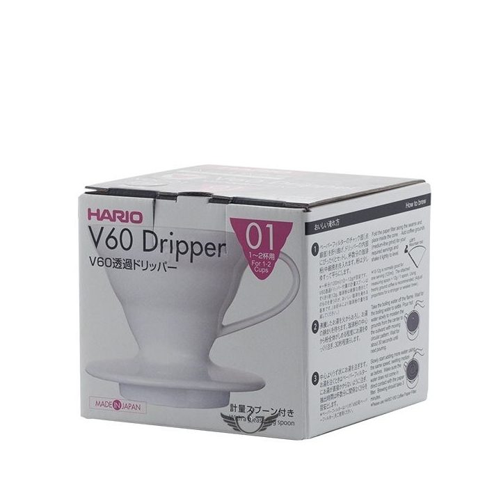 HARIO V60-01 White Ceramic Drip