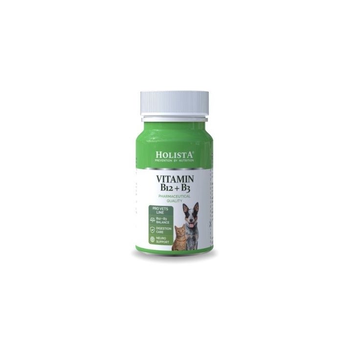 HOLISTA Vitamin B12 + B3 - supplements for dogs and cats - 90 tablets