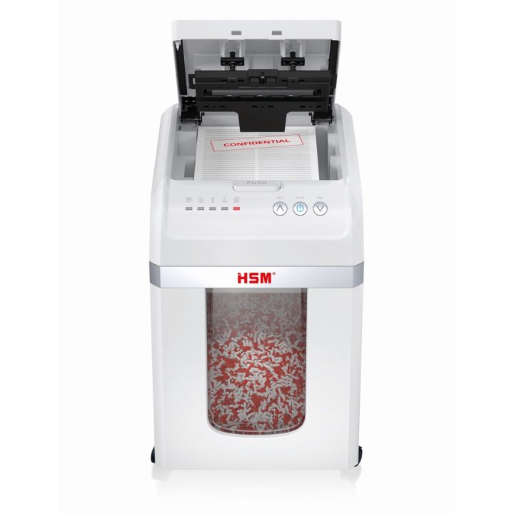 HSM Autofeed X300 paper shredder with automatic feeder 30 L P4 4 x 12 mm