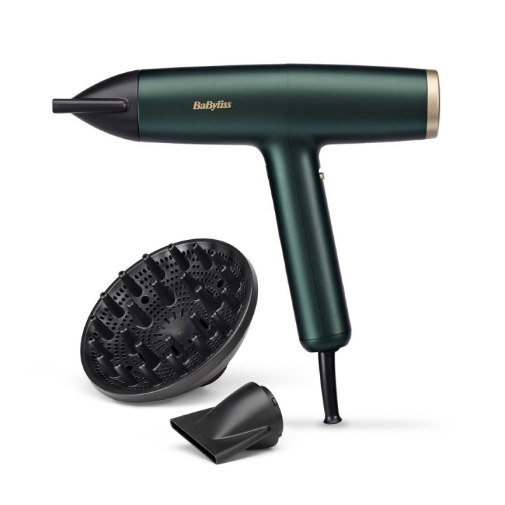 BaByliss Air Power Pro hair dryer 1700 W Gold Green
