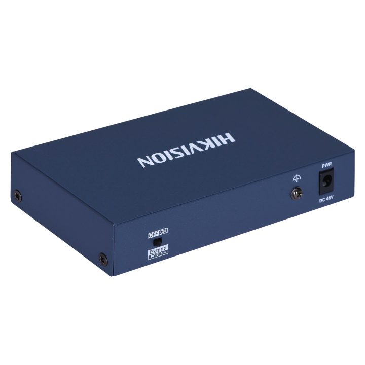 Hikvision DS-3E0106HP-E Network Links Unmanaged Fast Ethernet (10/100) PoE Support Blue