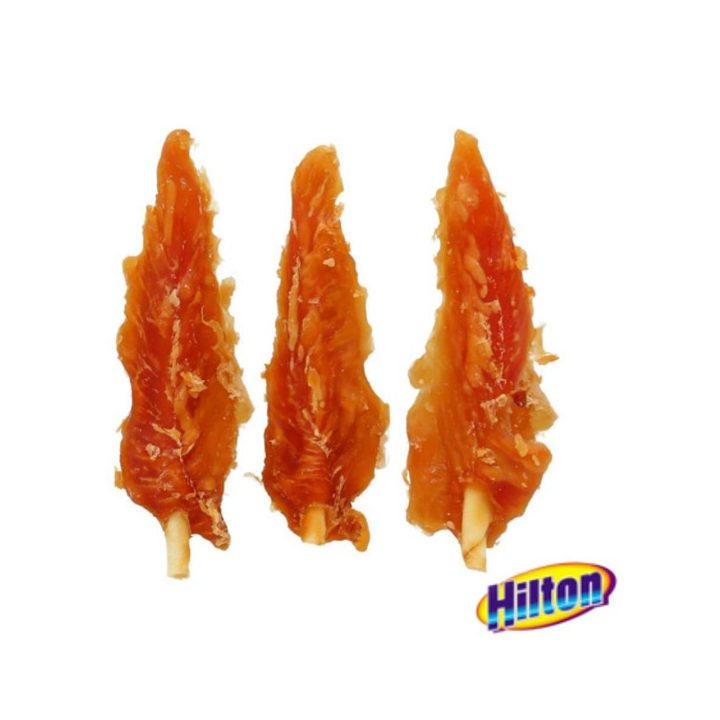 HILTON Chicken inserted with white rawhide stick - Dog treat - 500 g