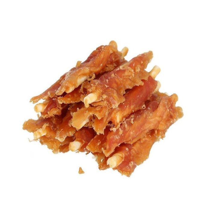 HILTON Chicken inserted with white rawhide stick - Dog treat - 500 g