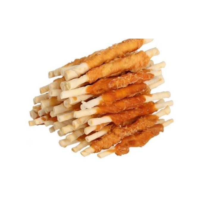 HILTON Chicken wrap white rawhide stick - Dog treat - 500 g