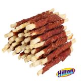 HILTON Duck wrap white rawhide stick - dog chew - 500g