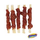 HILTON Duck wrap white rawhide stick - dog chew - 500g
