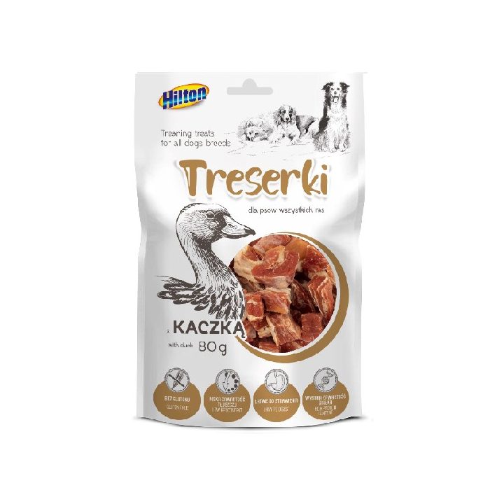 HILTON Treaning treats Duck - Dog treat - 80g