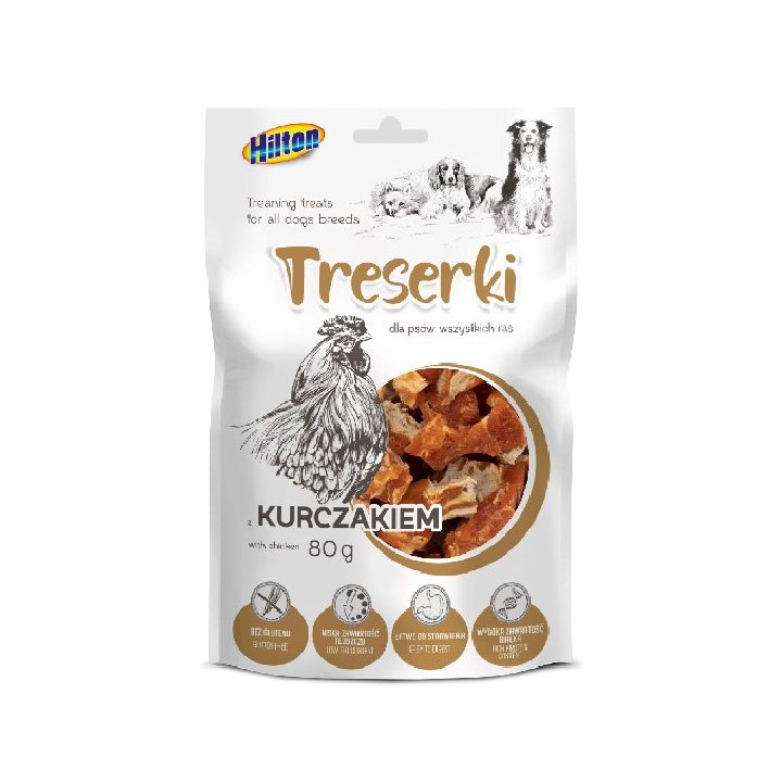 HILTON Treats with chicken - dog treat - 80g