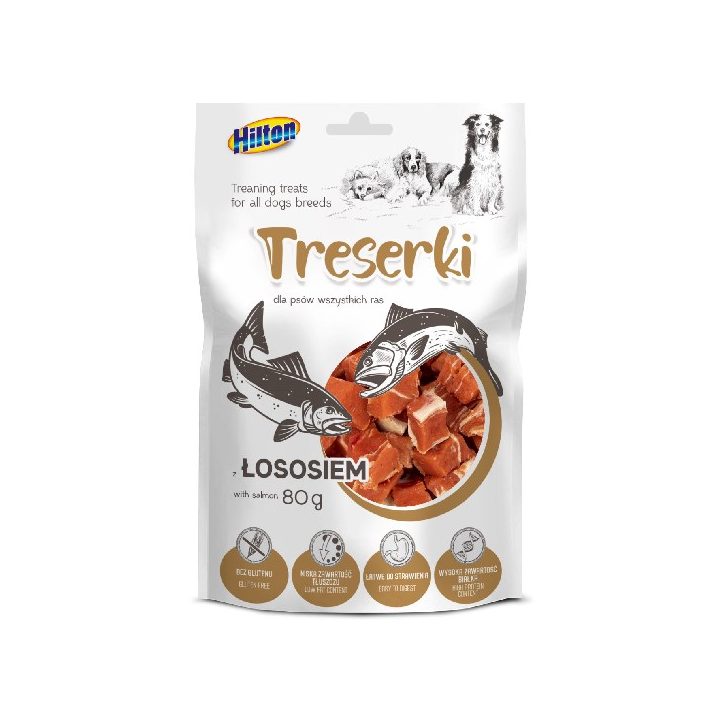 HILTON Treats with salmon - dog treat - 80g