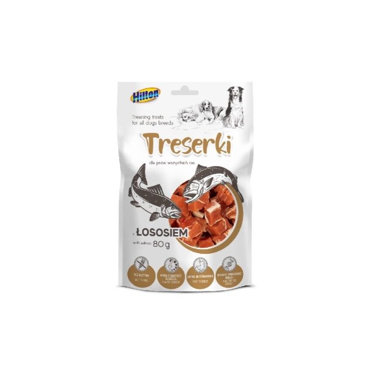 HILTON Treats with salmon - dog treat - 80g