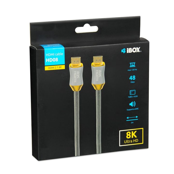HDMI cable I-BOX HD08 HDMI 2.1 8K 2M