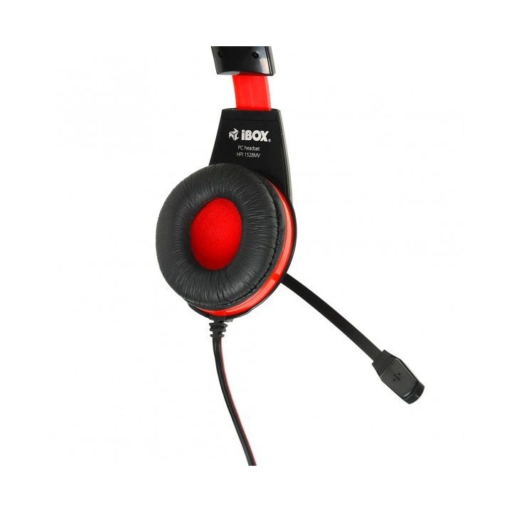 Headphones with microphone I-Box HPI 1528 MV black