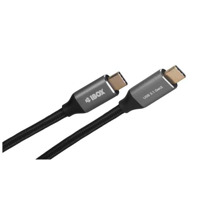 I-BOX USB C/USB C 1 m USB cable 3.2 Gen 2 (3.1 Gen 2) Black