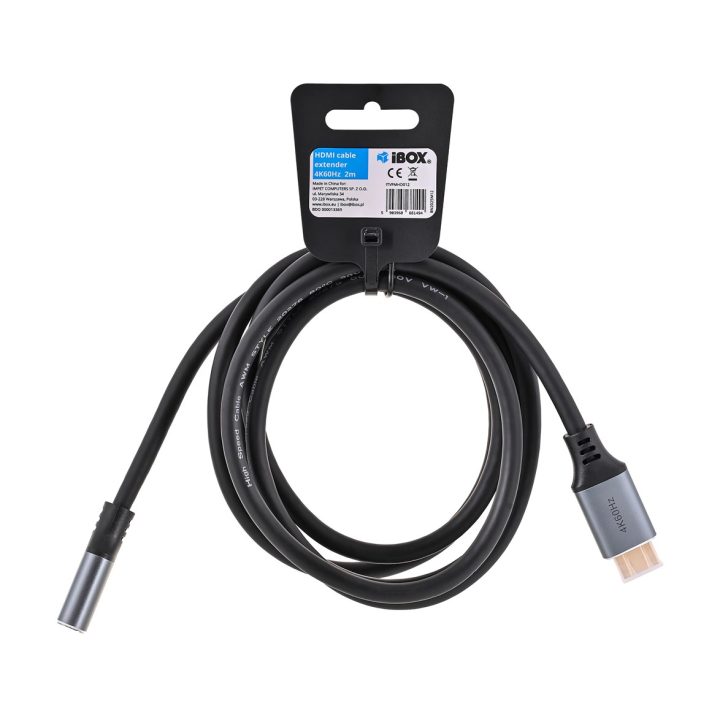 IBox ITVFMHD012 HDMI to HDMI 4K extension cable with gold plug 2 m