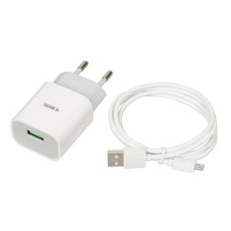 Power charger iBOX C-41 USB 2A 1 USB port microUSB cable White