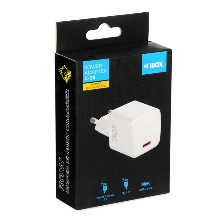 Wall charger I-BOX C-38 PD30W white