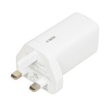iBOX C-65 White GaN 65W universal charger UK plug