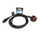iBOX Power Cable for Laptops (clover) VDE 1.8m UK plug