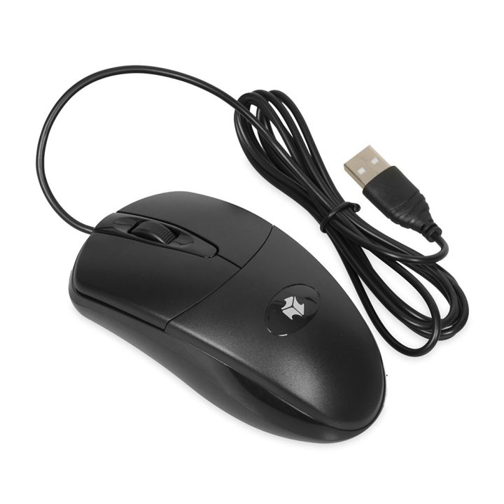 iBOX i007 wired optical mouse black