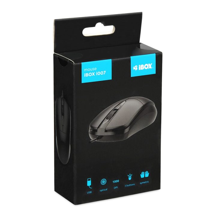 iBOX i010 Rook wired optical mouse black