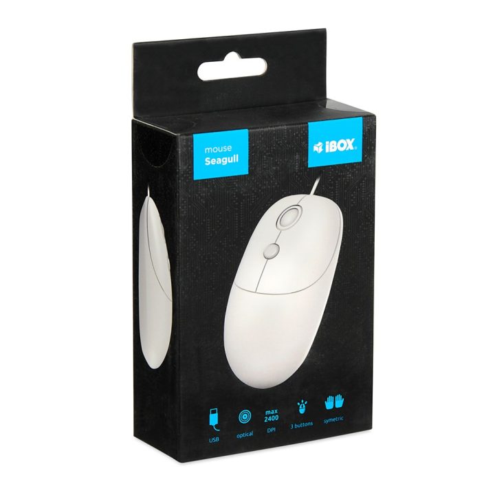 iBOX i011 Seagull wired optical mouse white