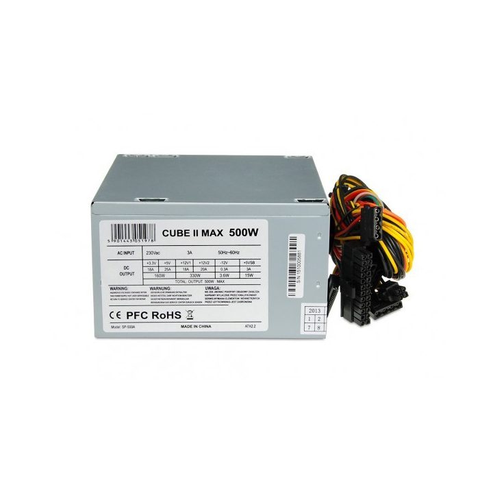 iBox CUBE II power supply unit 500 W 20+4 pin ATX ATX Silver