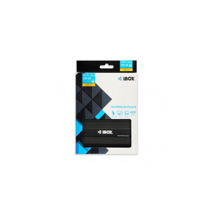 iBox HD-02 HDD enclosure Black 2.5