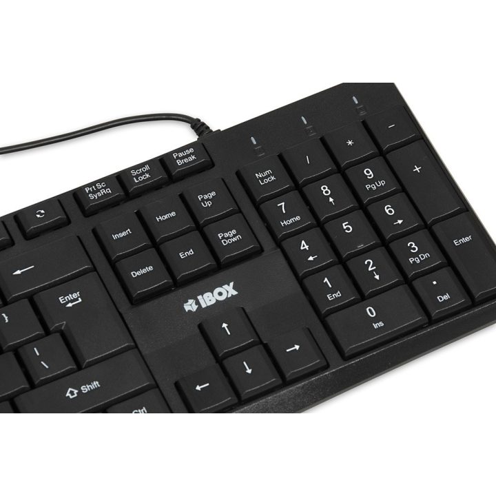iBox IKC2010B keyboard Home USB QWERTY English Black