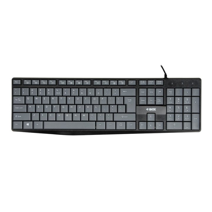 iBox IKC2010G keyboard Home USB QWERTY English Grey Black