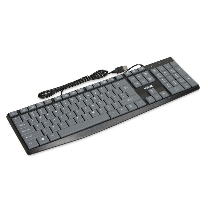iBox IKC2010G keyboard Home USB QWERTY English Grey Black