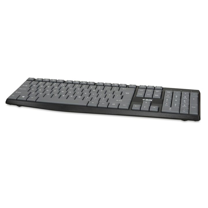 iBox IKC2010G keyboard Home USB QWERTY English Grey Black