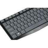 iBox IKC2010G keyboard Home USB QWERTY English Grey Black