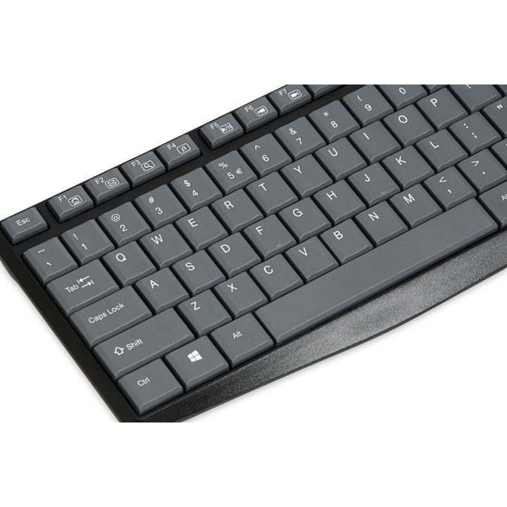 iBox IKC2010G keyboard Home USB QWERTY English Grey Black
