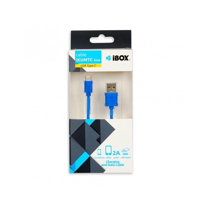 iBox IKUMTCB USB cable 1 m USB 2.0 USB A USB C Blue