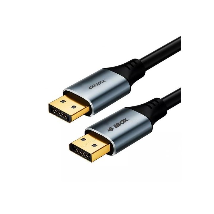 iBox ITVDP011 DisplayPort cable 4K 60Hz gold plug 1 m