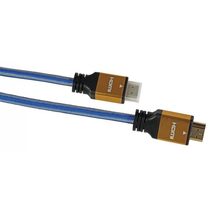 iBox ITVFHD04 HDMI cable 1.5 m HDMI Type A (Standard) Black Blue Gold