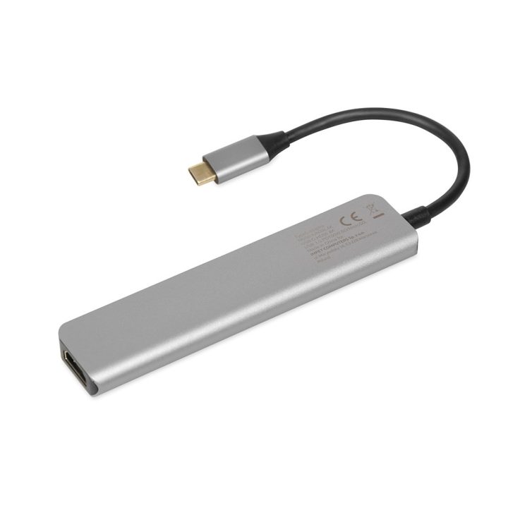 iBox IUH3SL4K interface hub USB Type-C 5000 Mbit/s Silver