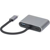 iBox IUHCHDVGA USB Type-C Hub 4-in-1 USB 3.0 + PD 100W + HDMI 4K 30Hz + VGA Full HD
