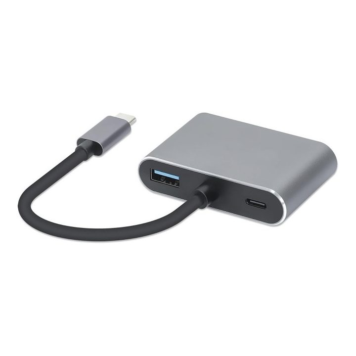 iBox IUHCHDVGA USB Type-C Hub 4-in-1 USB 3.0 + PD 100W + HDMI 4K 30Hz + VGA Full HD