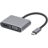 iBox IUHCHDVGA USB Type-C Hub 4-in-1 USB 3.0 + PD 100W + HDMI 4K 30Hz + VGA Full HD