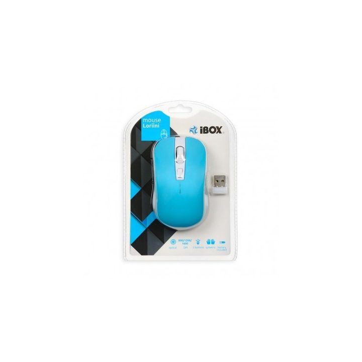 iBox LORIINI mouse Ambidextrous RF Wireless Optical 1600 DPI