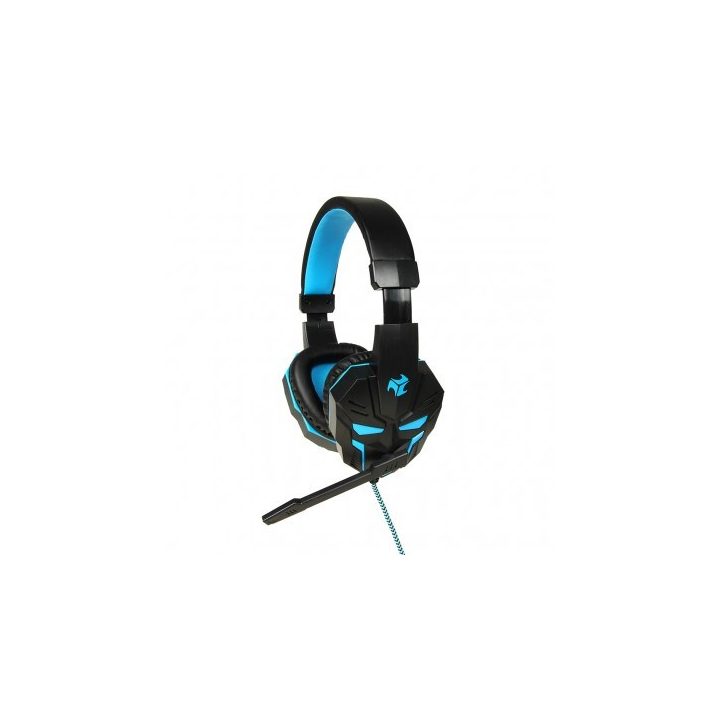 iBox X8 Headset Wired Head-band Gaming Black Blue