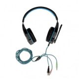 iBox X8 Headset Wired Head-band Gaming Black Blue