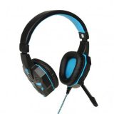 iBox X8 Headset Wired Head-band Gaming Black Blue