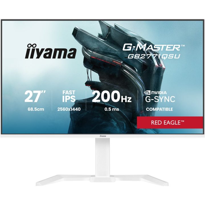 iiyama G-MASTER GB2771QSU-W1 computer monitor 68.6 cm (27 ) 2560 x 1440 pixels Wide Quad HD White