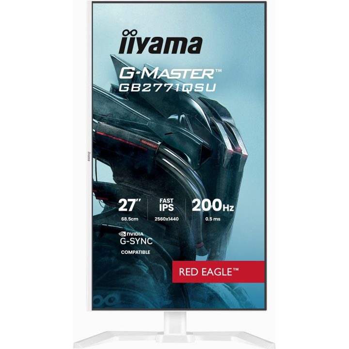 iiyama G-MASTER GB2771QSU-W1 computer monitor 68.6 cm (27 ) 2560 x 1440 pixels Wide Quad HD White