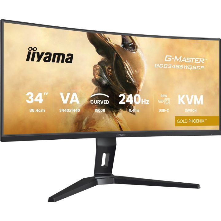 iiyama G-MASTER GCB3486WQSCP-B1 computer monitor 86.4 cm (34 ) 3440 x 1440 pixels UltraWide Quad HD Black